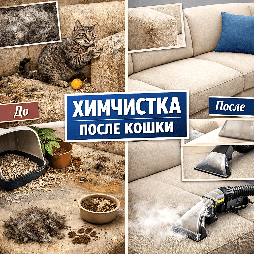 Химчистка после кошки