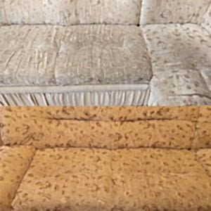 Химчистка дивана на дому, фото до и после