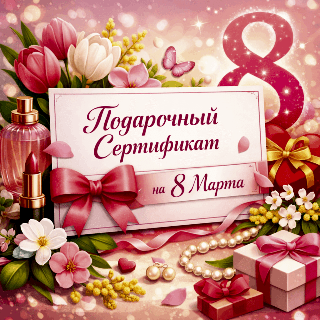 Подарочный сертификат на 8 марта