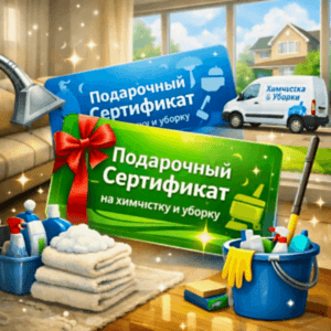 Подарочные сертификаты на уборку и химчистку
